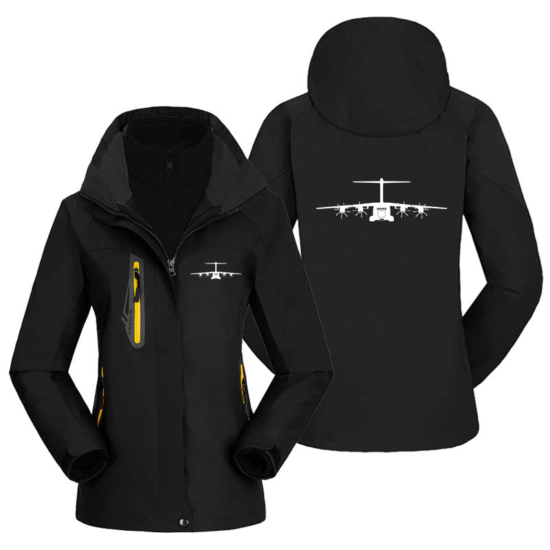 Airbus A400M Silhouette Designed Thick "WOMEN" Skiing Jackets