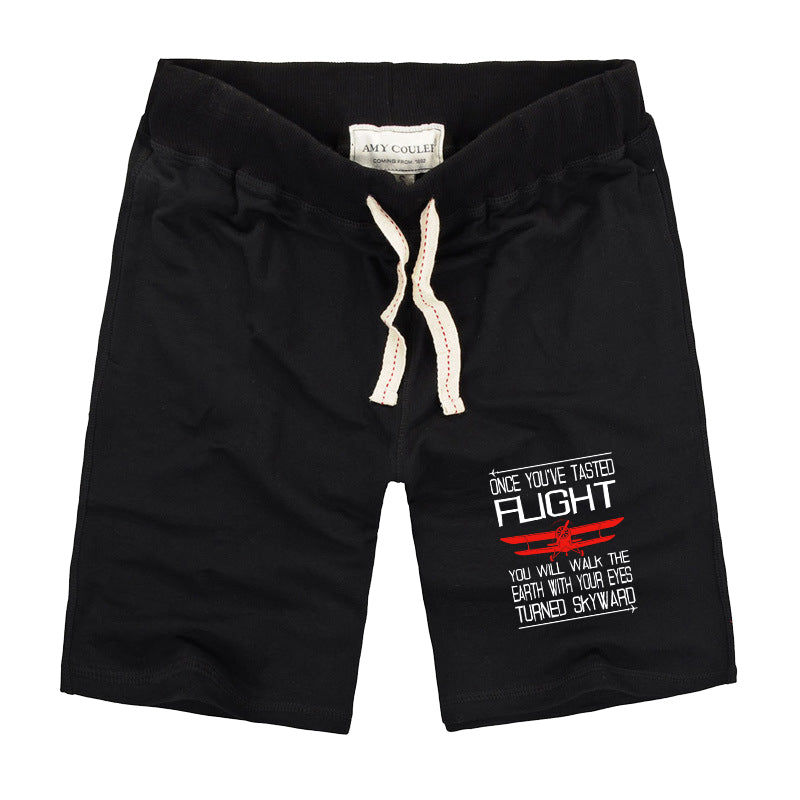 Once You've Tasted Flight Designed Cotton Shorts