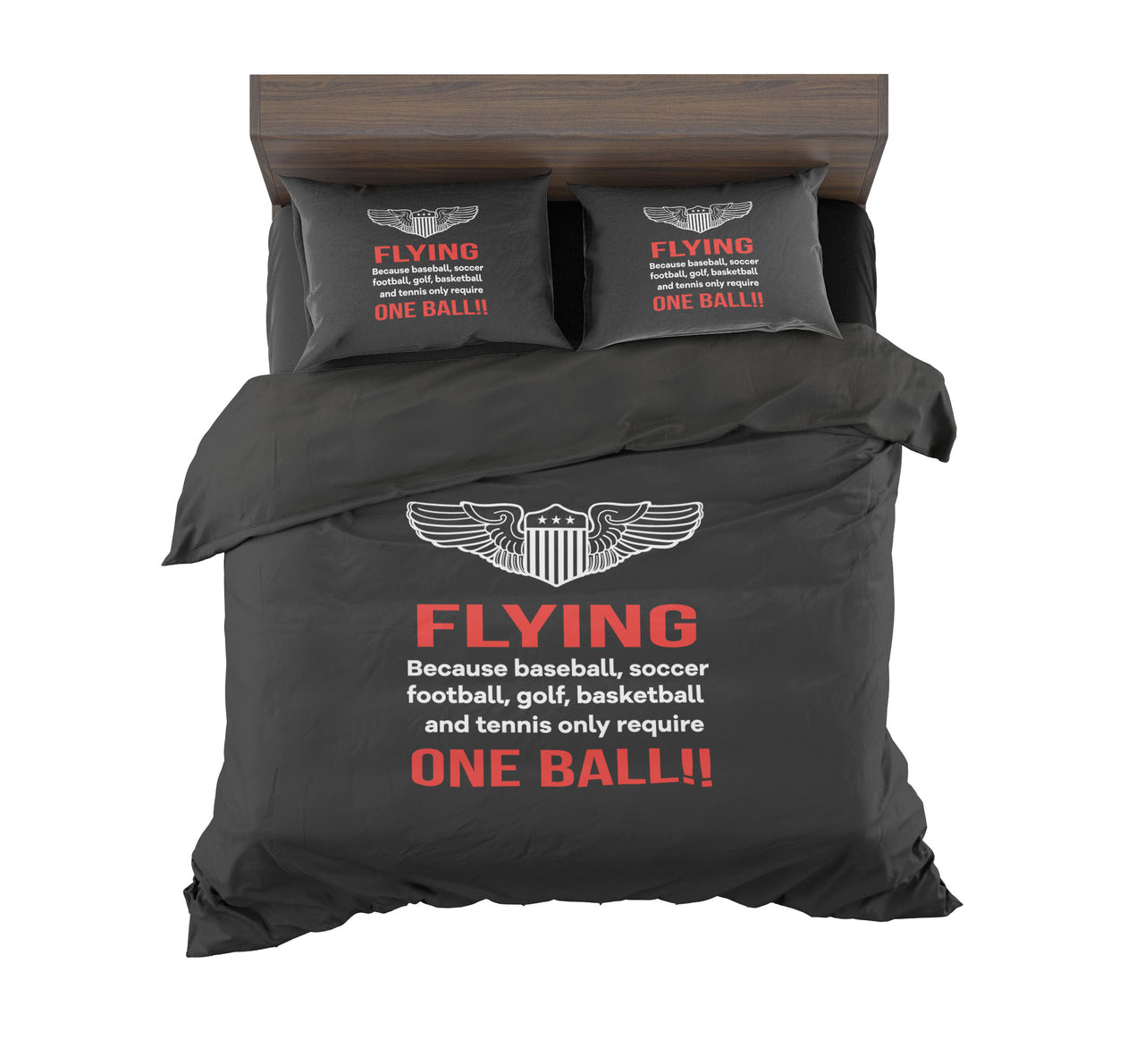 Flying One Ball Designed Bedding Sets