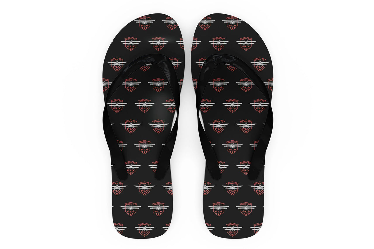 Super Born To Fly Designed Slippers (Flip Flops)