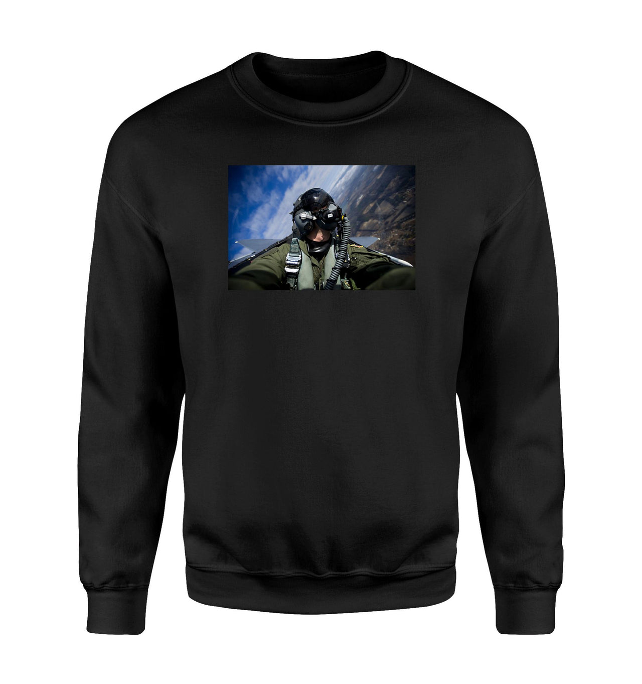 Amazing Military Pilot Selfie Designed Sweatshirts