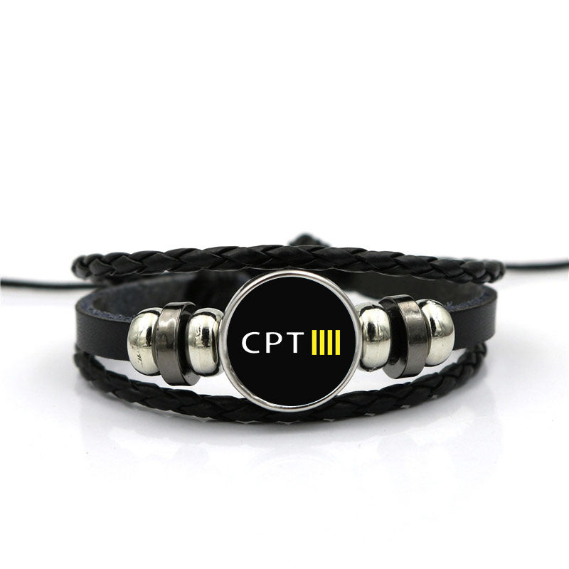 CPT & 4 Lines Designed Leather Bracelets