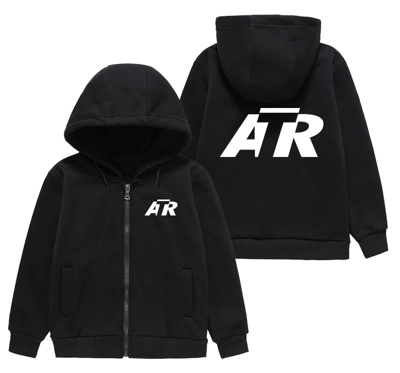 ATR & Text Designed "CHILDREN" Zipped Hoodies