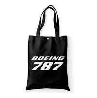 Thumbnail for Boeing 787 & Text Designed Tote Bags