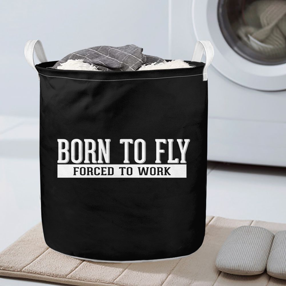 Born To Fly Forced To Work Designed Laundry Baskets
