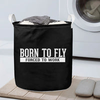 Thumbnail for Born To Fly Forced To Work Designed Laundry Baskets