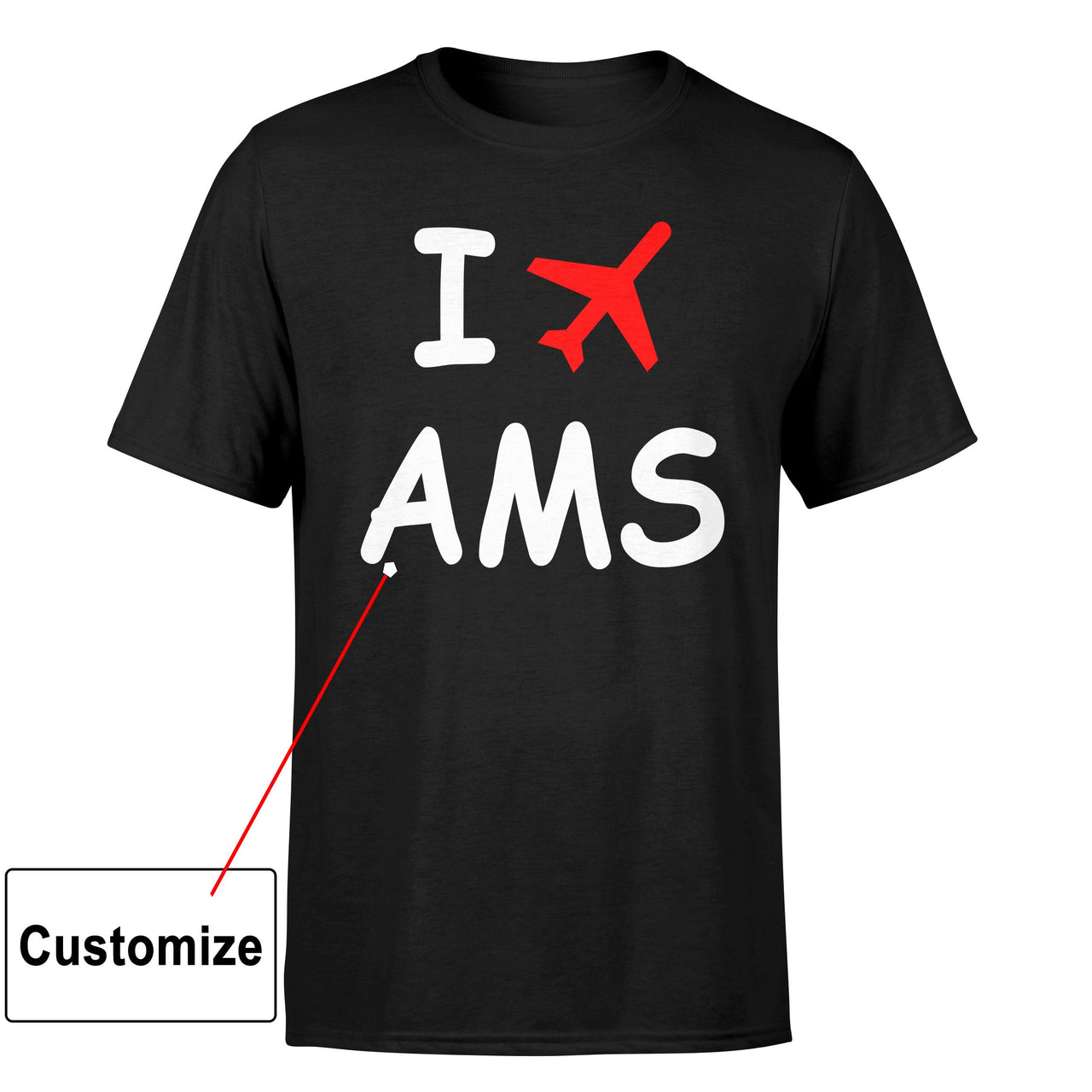 Customizable I LOVE Designed T-Shirts