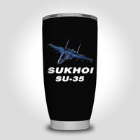 Thumbnail for The Sukhoi SU-35 Designed Tumbler Travel Mugs