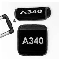 Thumbnail for A340 Flat Text Designed Neoprene Luggage Handle Covers