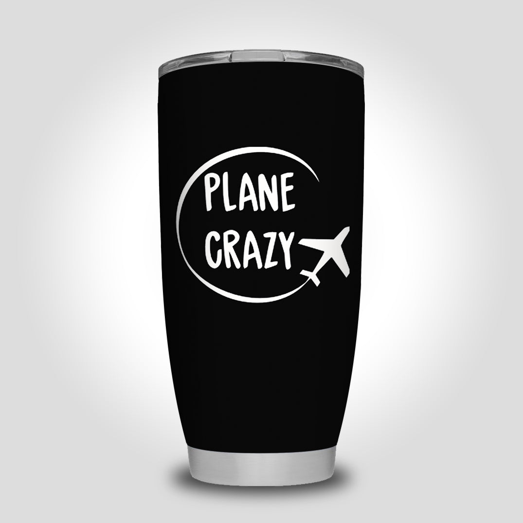 Plane Crazy Designed Tumbler Travel Mugs