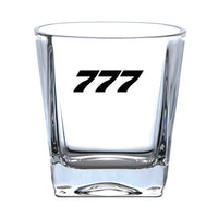 Thumbnail for 777 Flat Text Designed Whiskey Glass