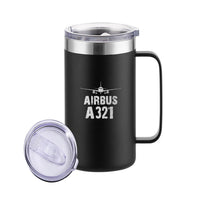 Thumbnail for Airbus A321 & Plane Designed Stainless Steel Beer Mugs