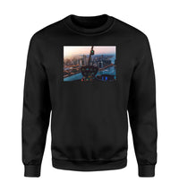 Thumbnail for Amazing City View from Helicopter Cockpit Designed Sweatshirts