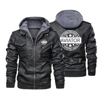 Thumbnail for 100 Original Aviator Designed Hooded Leather Jackets
