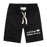 Thumbnail for Born To Fly Helicopter Designed Cotton Shorts