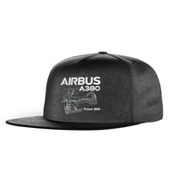 Thumbnail for Airbus A380 & Trent 900 Engine Designed Snapback Caps & Hats