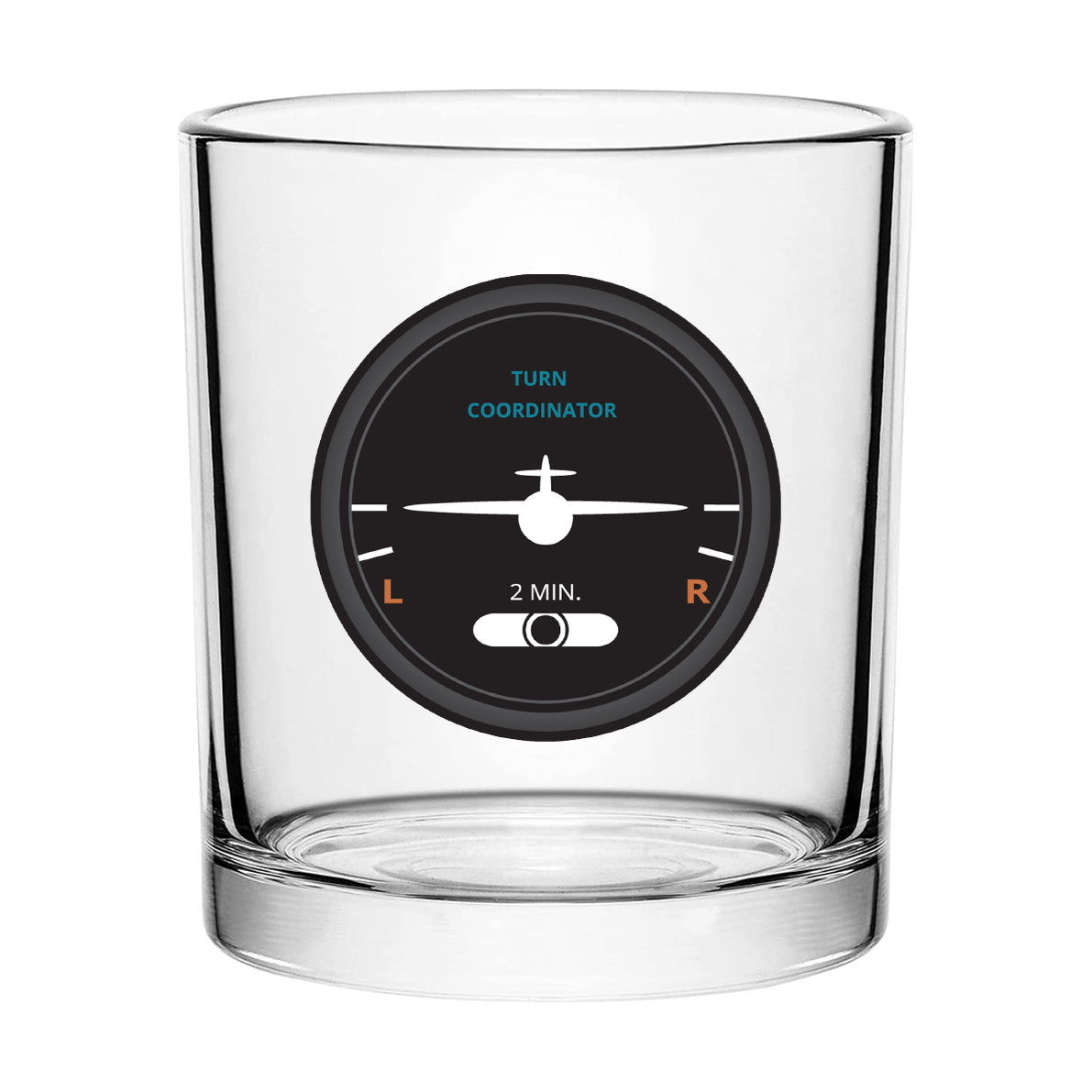 Turn Coordinator 2 Designed Special Whiskey Glasses