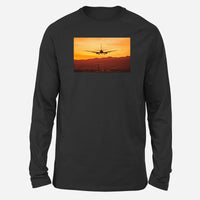 Thumbnail for Landing Aircraft During Sunset Designed Long-Sleeve T-Shirts