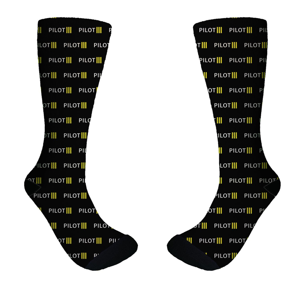 Pilot & Stripes (3 Lines) Designed Socks