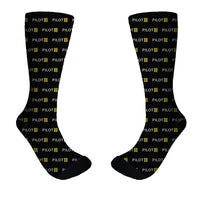 Thumbnail for Pilot & Stripes (3 Lines) Designed Socks