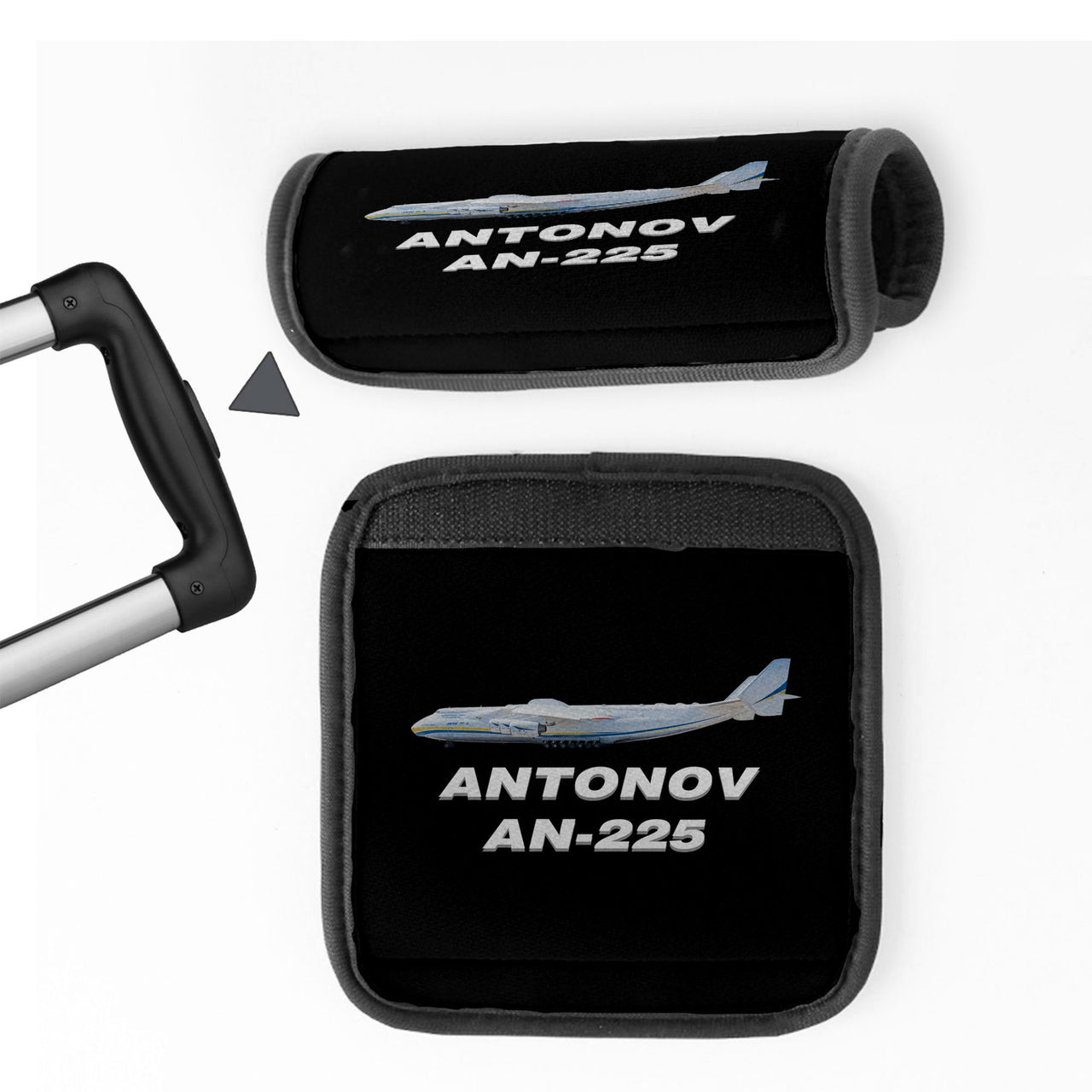 The Antonov AN-225 Designed Neoprene Luggage Handle Covers