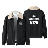 Thumbnail for Airbus A320 & Plane Designed Winter Bomber Jackets
