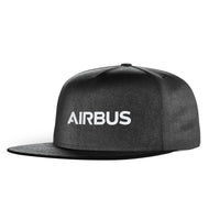Thumbnail for Airbus & Text Designed Snapback Caps & Hats
