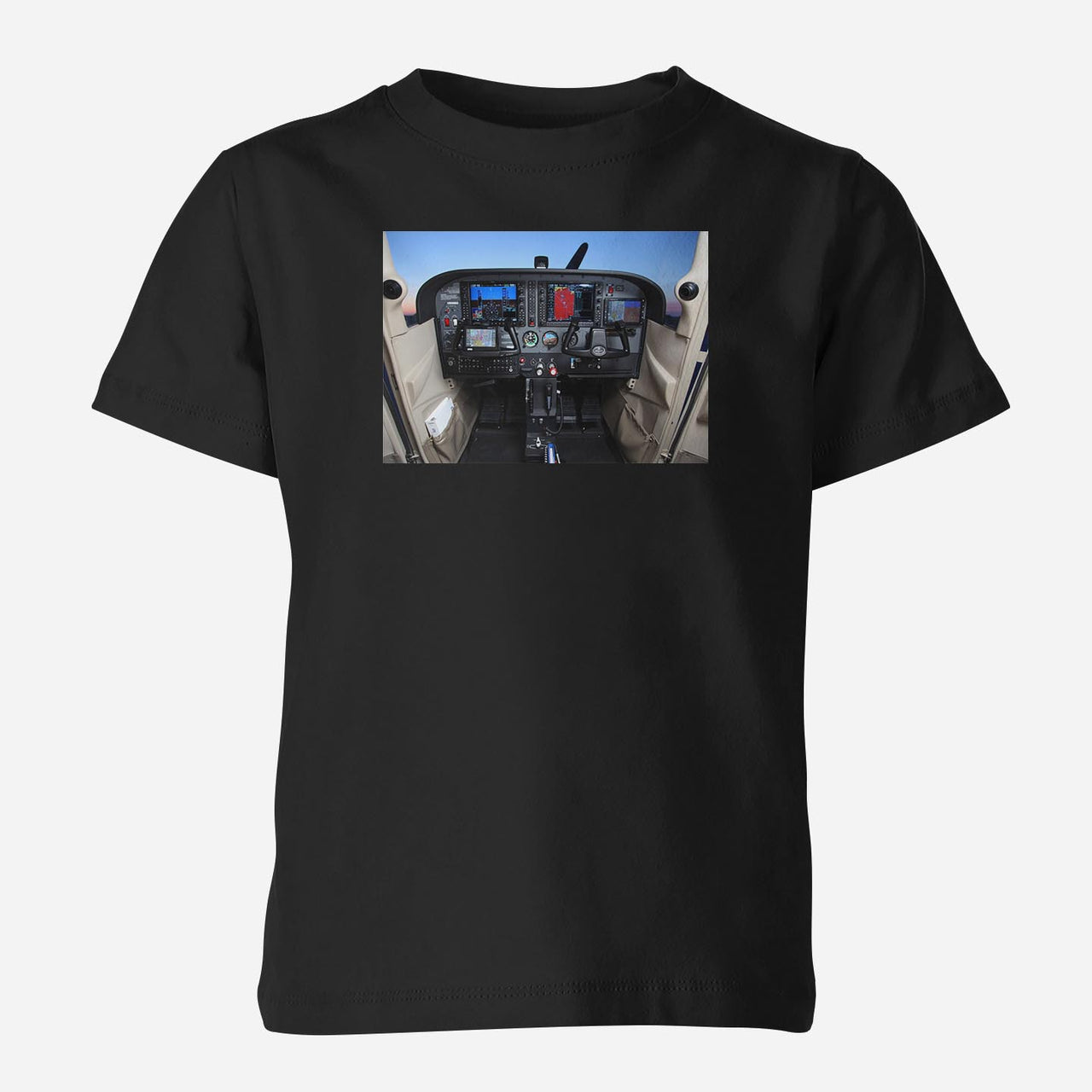Cessna 172 Cockpit Designed Children T-Shirts