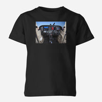 Thumbnail for Cessna 172 Cockpit Designed Children T-Shirts