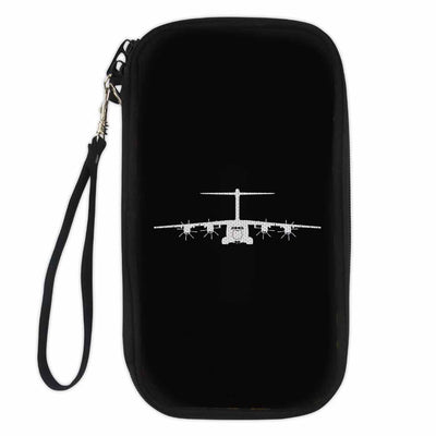 Airbus A400M Silhouette Travel Cases & aviation print travel case wallet, fits travel documents.