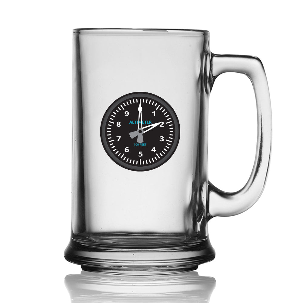 Altimeter Designed Beer Glass with Holder