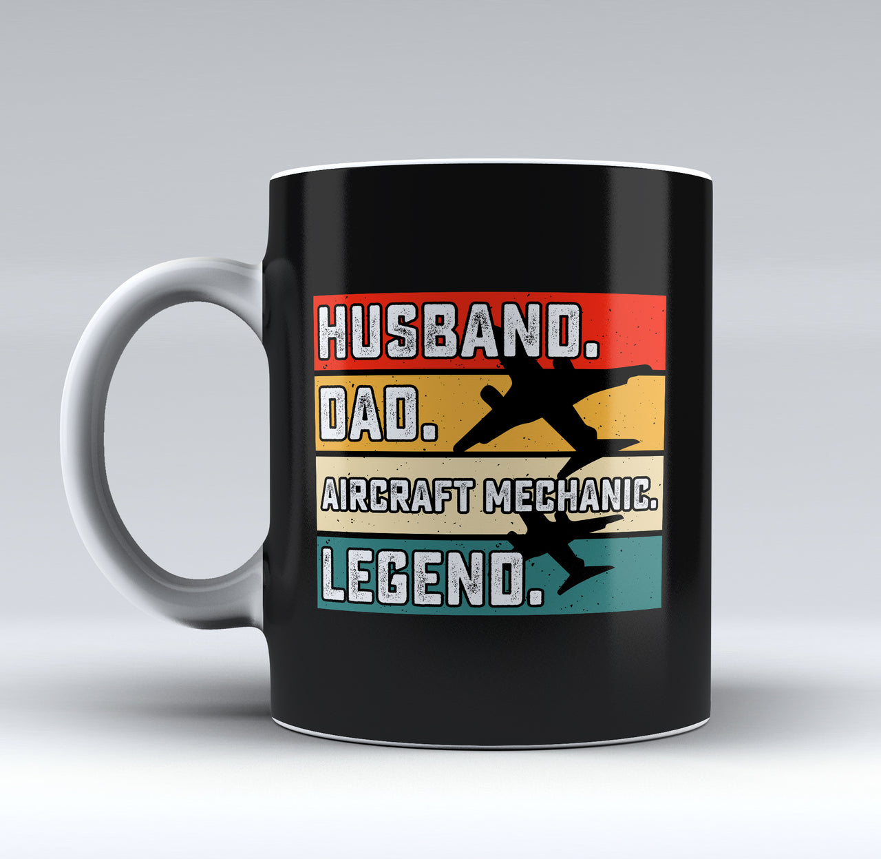 Husband & Dad & Aircraft Mechanic & Legend Designed Mugs