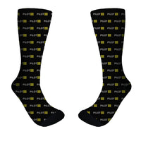 Thumbnail for Pilot & Stripes (4 Lines) Designed Socks