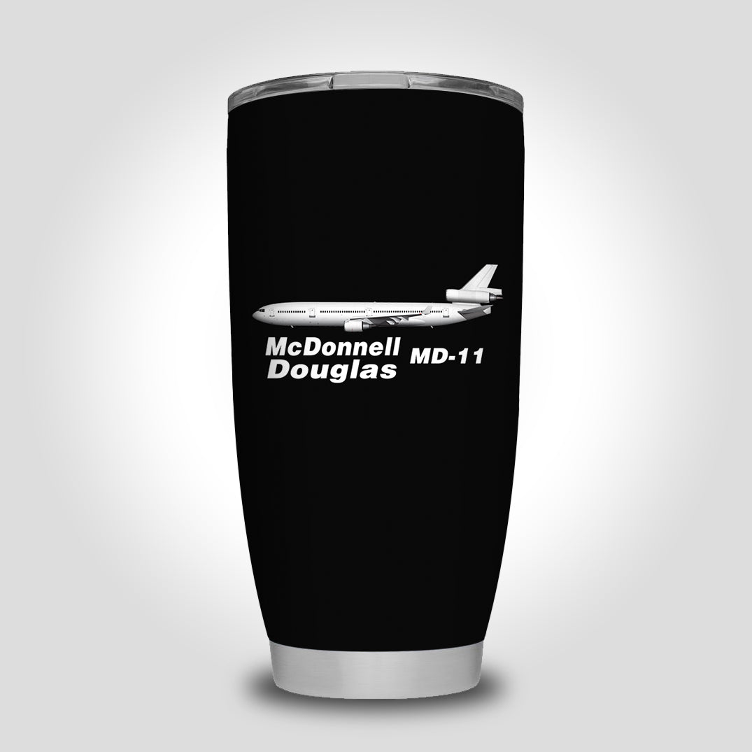 The McDonnell Douglas MD-11 Designed Tumbler Travel Mugs