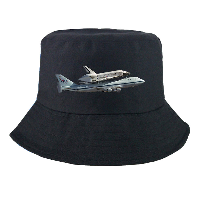 Space shuttle on 747 Designed Summer & Stylish Hats