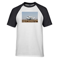 Thumbnail for Boeing 747 Carrying Nasa's Space Shuttle Designed Raglan T-Shirts