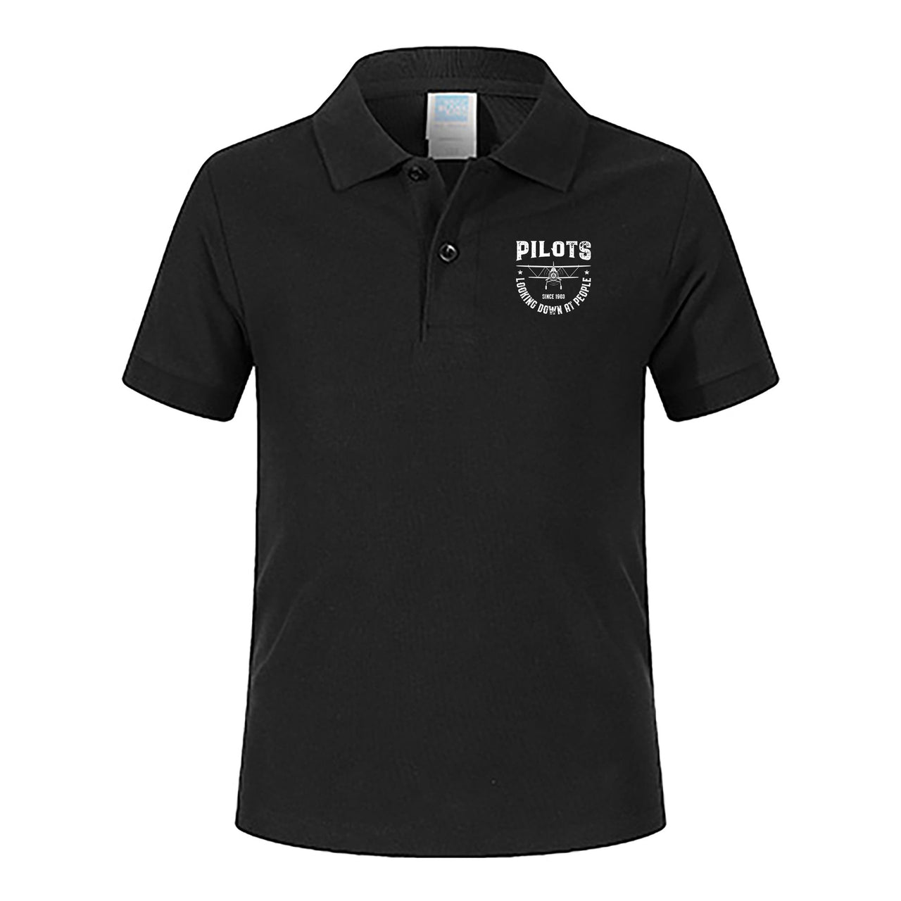 Pilots Looking Down at People Since 1903 Designed Children Polo T-Shirts
