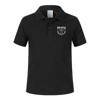 Thumbnail for Pilots Looking Down at People Since 1903 Designed Children Polo T-Shirts