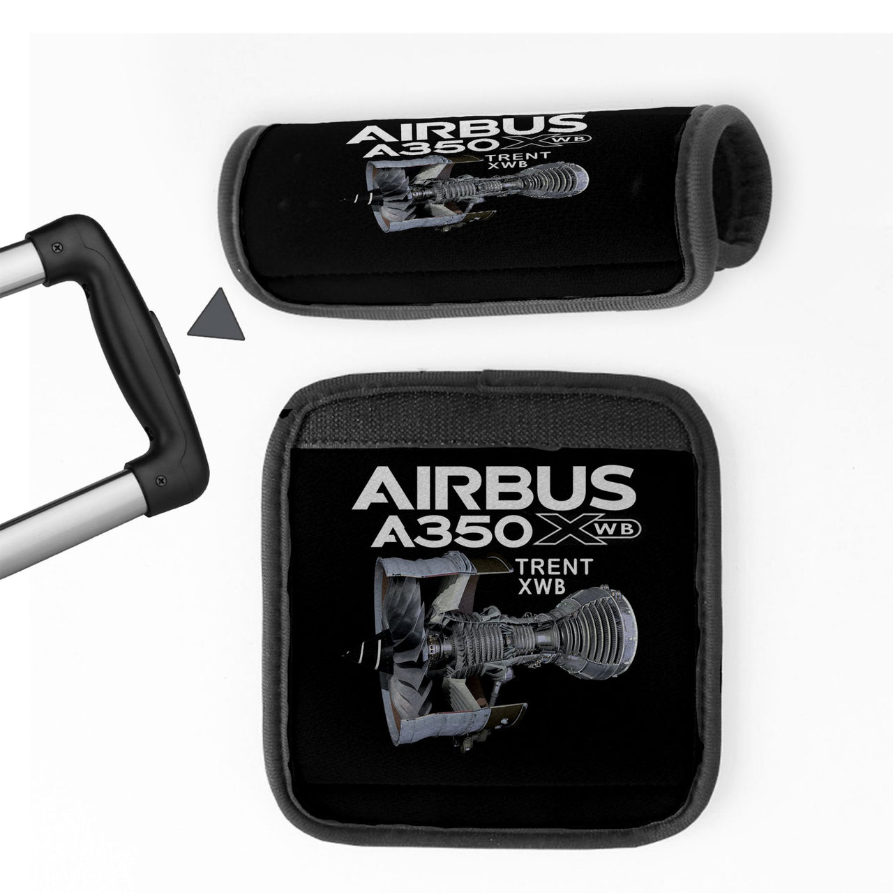 Airbus A350 & Trent Wxb Engine Designed Neoprene Luggage Handle Covers