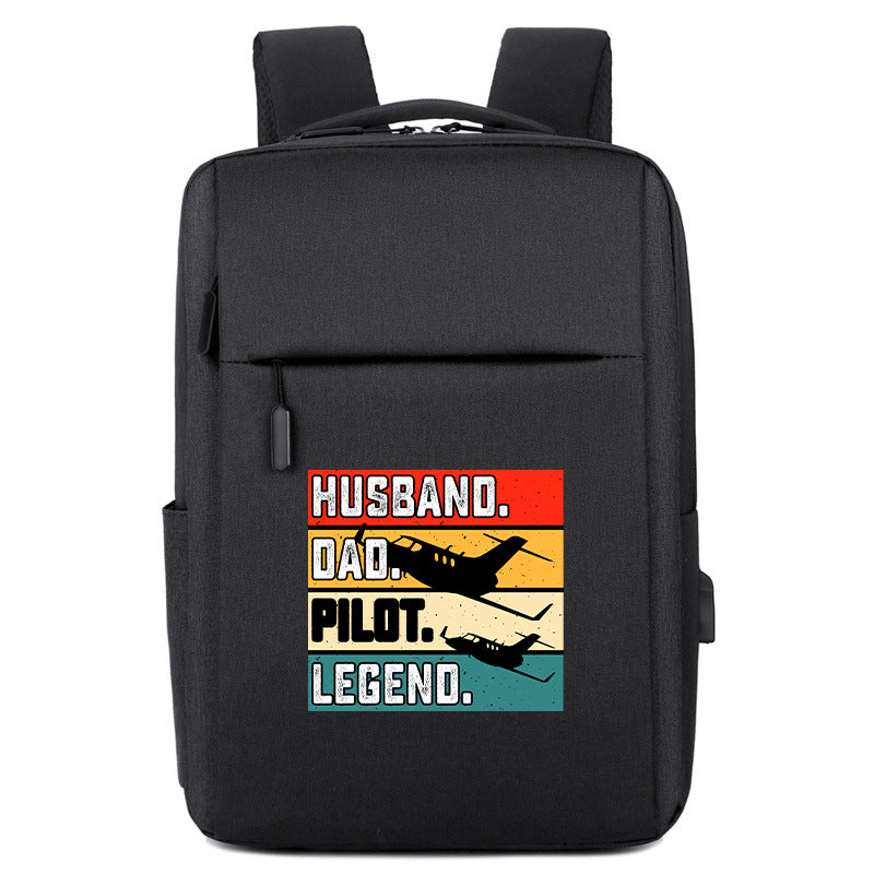 Husband & Dad & Pilot & Legend Designed Super Travel Bags