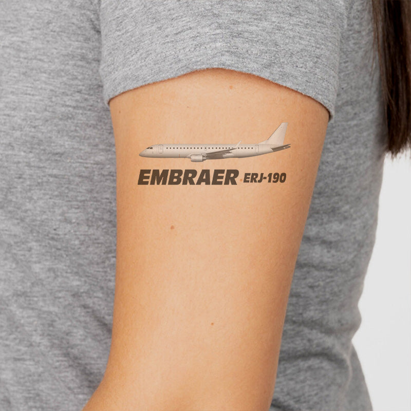 The Embraer ERJ-190 Designed Tattoes