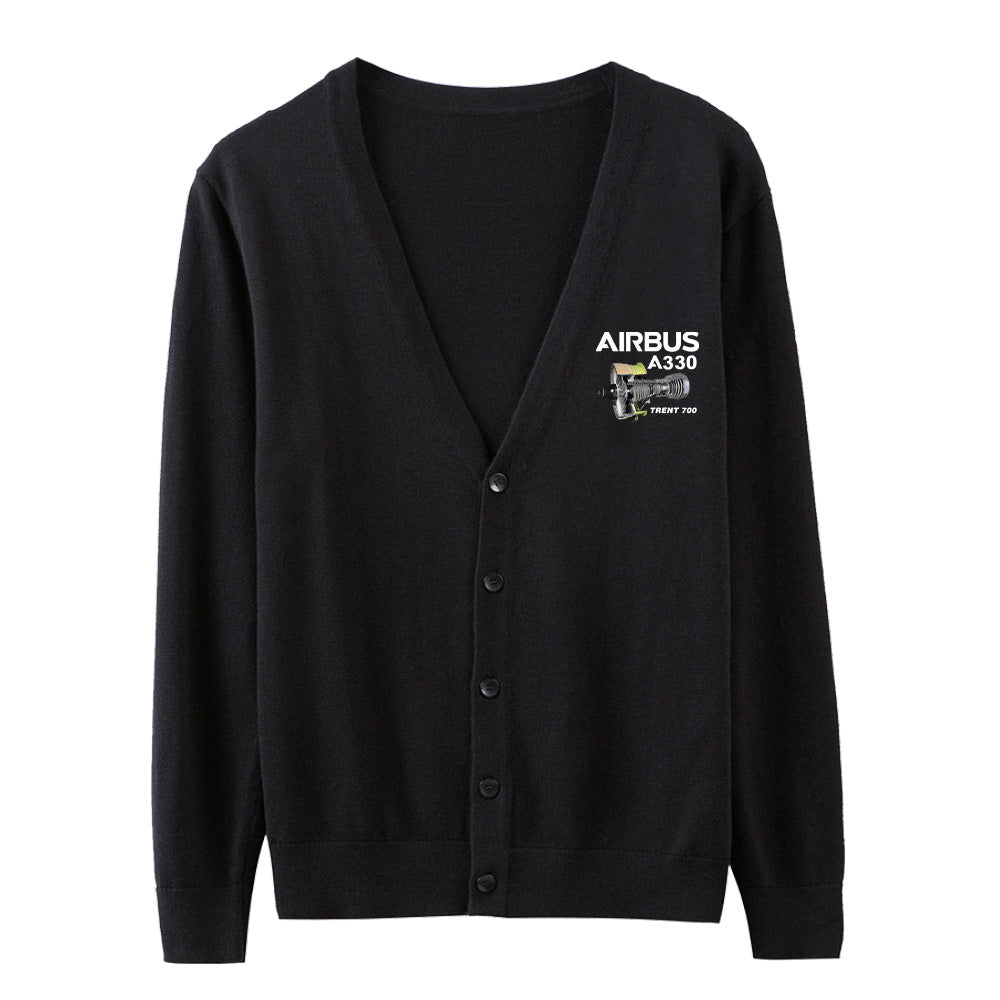 Airbus A330 & Trent 700 Engine Designed Cardigan Sweaters