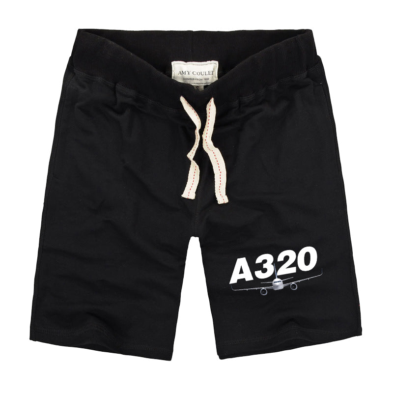 Super Airbus A320 Designed Cotton Shorts