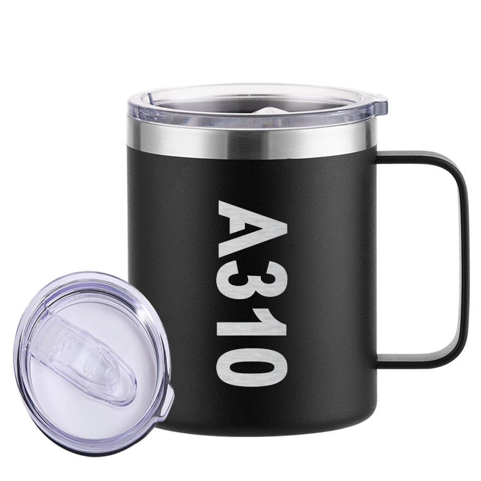 A310 Text Designed Stainless Steel Laser Engraved Mugs