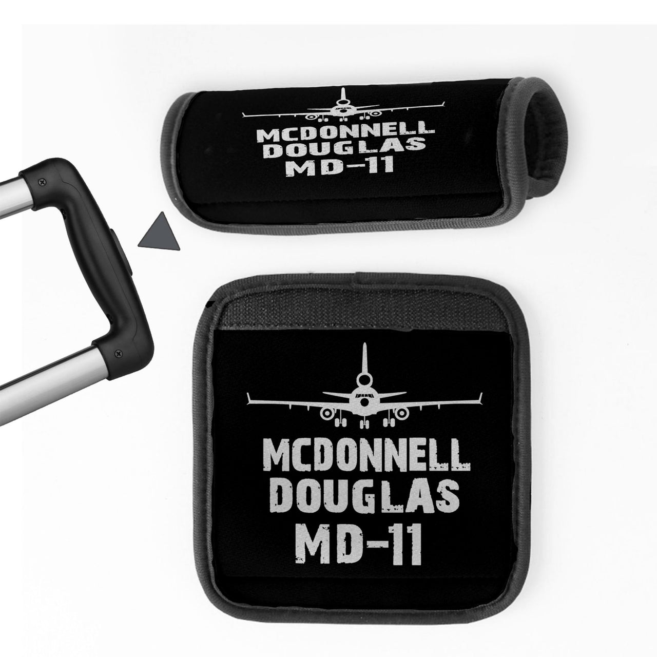 McDonnell Douglas MD-11 & Plane Designed Neoprene Luggage Handle Covers