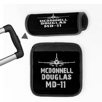 Thumbnail for McDonnell Douglas MD-11 & Plane Designed Neoprene Luggage Handle Covers