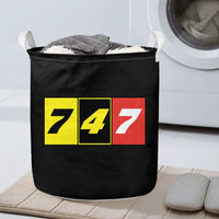 Thumbnail for Flat Colourful 747 Designed Laundry Baskets