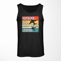 Thumbnail for Husband & Dad & Aircraft Mechanic & Legend Designed Tank Tops