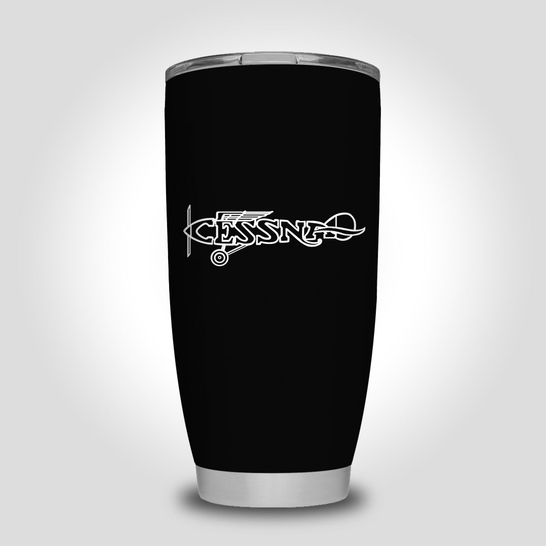 Special Cessna Text Designed Tumbler Travel Mugs