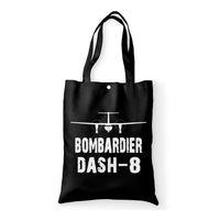 Thumbnail for Bombardier Dash-8 & Plane Designed Tote Bags